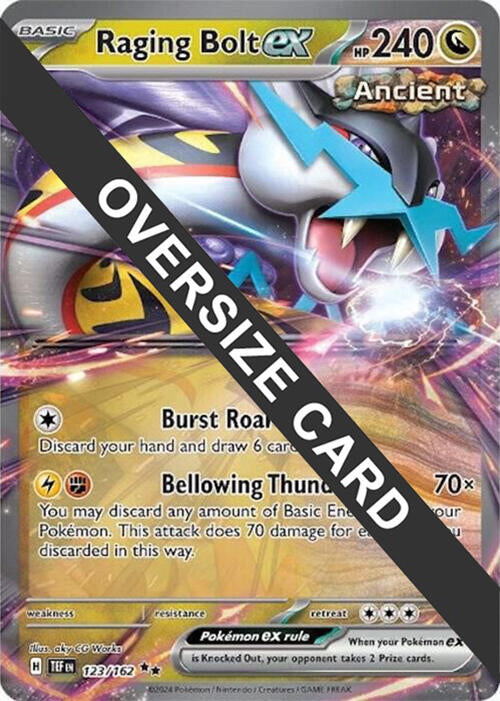 Raging Bolt ex (123) (Carte géante) [Écarlate et Violet : Promo Étoile Noire]