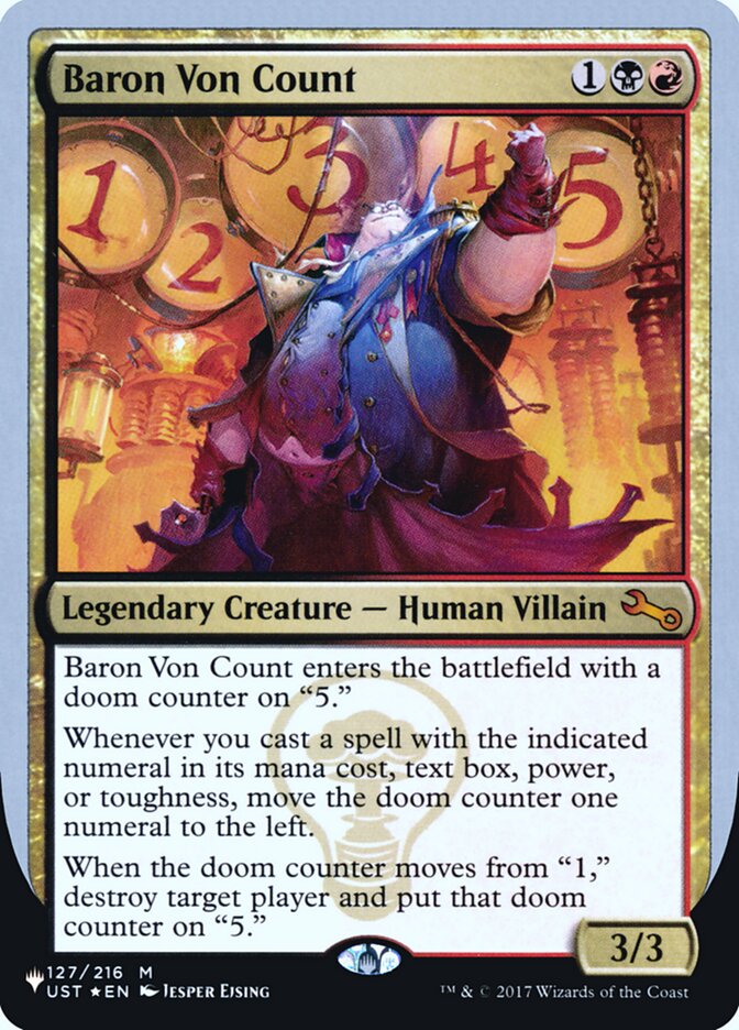 Baron Von Compte (Édition Foil Unfinity) [The List]