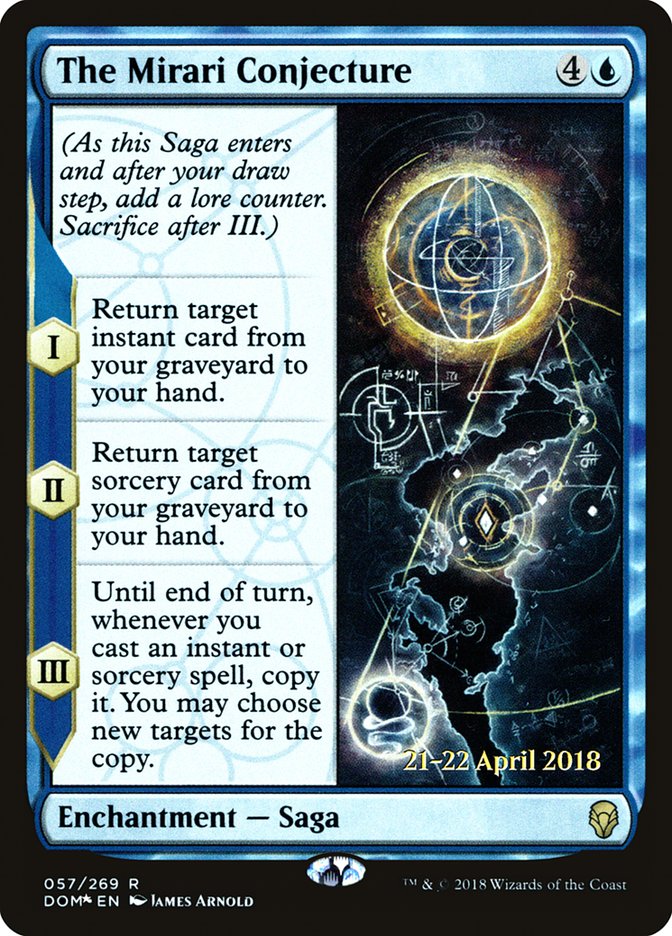 La conjecture de Mirari [Cartes promo d'avant-première Dominaria]