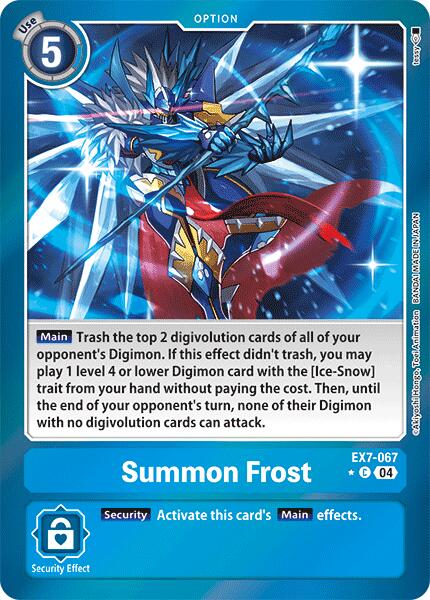 Invoquer Givre [EX7-067] (Foil) [Digimon LIBERATOR]