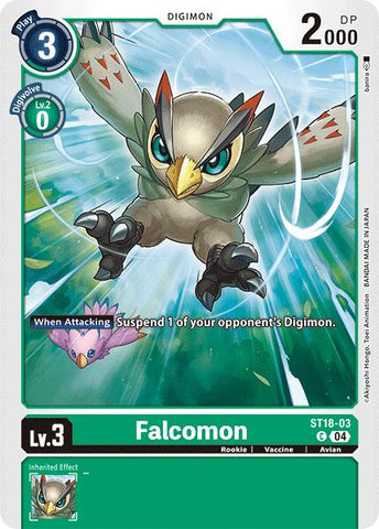 Falcomon [ST18-03] [Mazo de Inicio: Vórtice Guardián]