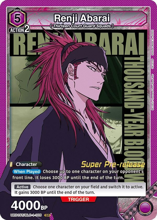 Image for Renji Abarai (105) (UE01ST/BLC-1-105) (UE01ST_PRE) - Union Arena