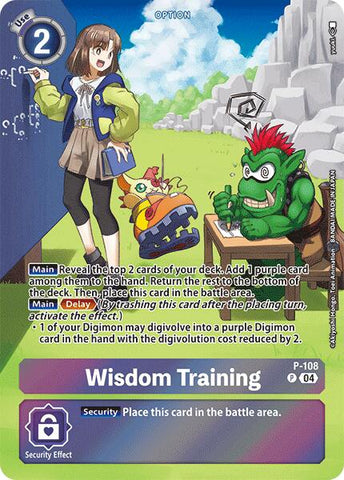 Sabiduría de entrenamiento [P-108] (Exclusiva del Mazo de Inicio 19) [Mazo de Inicio: Promocionales de Fable Waltz]