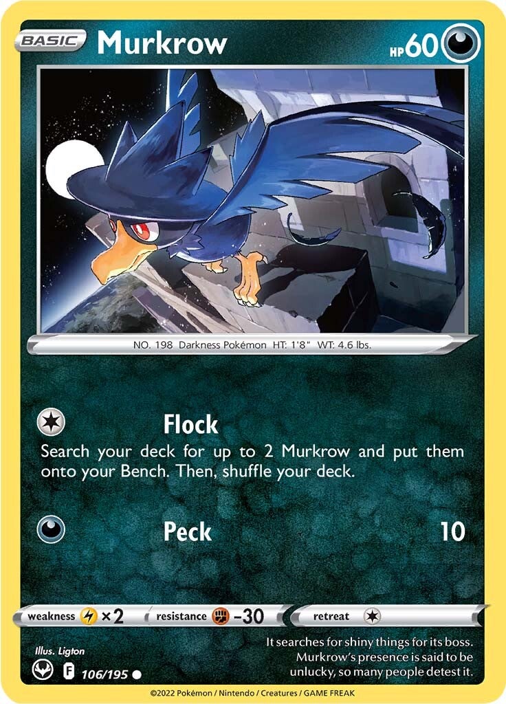 Murkrow (106/195) [Espada y Escudo: Tempestad Plateada]