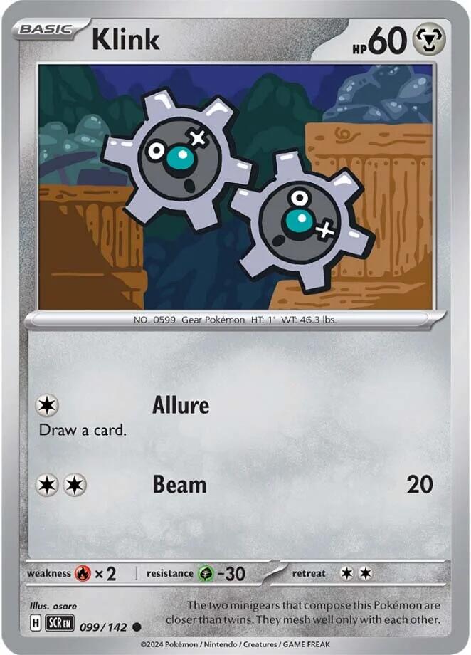 Klink (099/142) [Écarlate et Violet : Couronne Zénith]