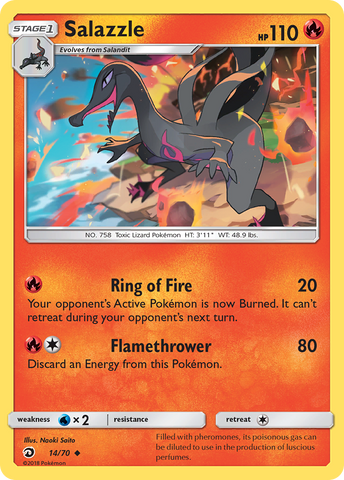 Salazzle (14/70) [Soleil et Lune : Majesté des Dragons]