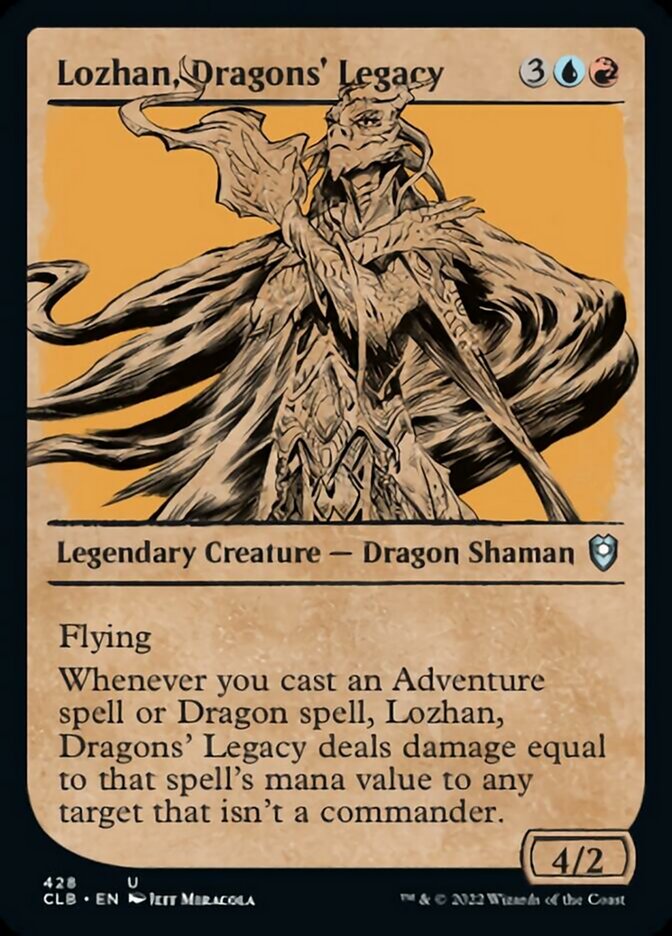 Lozhan, héritage des dragons (carte vitrine) [Commander Legends : Battle for Baldur's Gate]