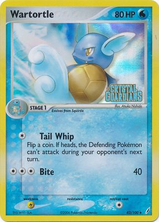 Wartortle (43/100) (Sellado) [EX: Guardianes de Cristal]