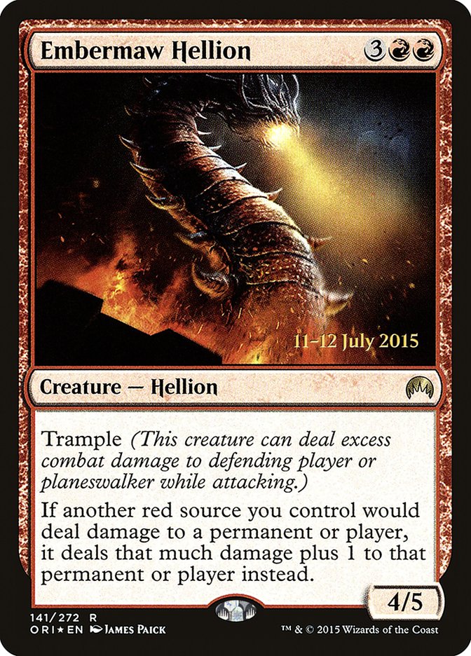 Monstre infernal gueule-braise [Magic Origins Prerelease Promos]