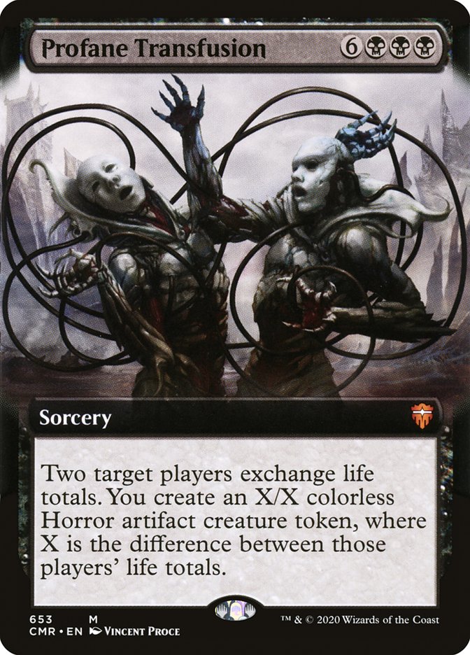 Transfusion profane (Extended Art) [Commander Legends]