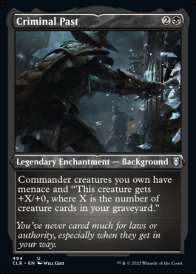 Passé criminel (gravure à l'acide) [Commander Legends : Battle for Baldur's Gate]