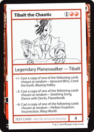 Tibalt le Chaotique (Édition 2021) [Cartes-tests du Booster mystère]