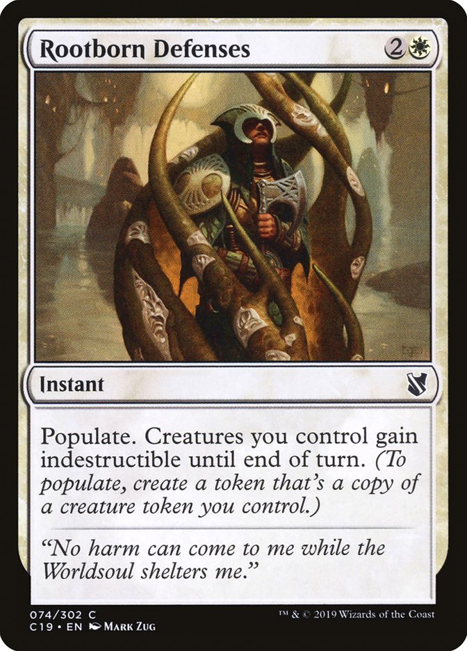 Défenses racinaires [Commander 2019]