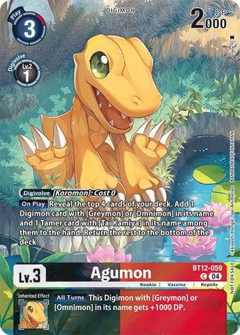 Agumon [BT12-059] - BT12-059 (Legend Pack 2024) [A Través del Tiempo]