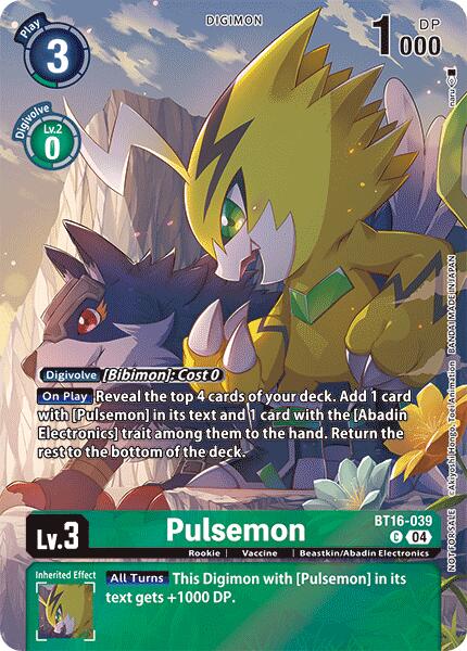 Pulsemon [BT16-039] (Legend Pack 2024) [Observateur du début]