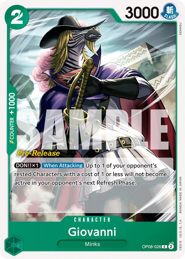 Giovanni [Cartas de prelanzamiento de Dos Leyendas]