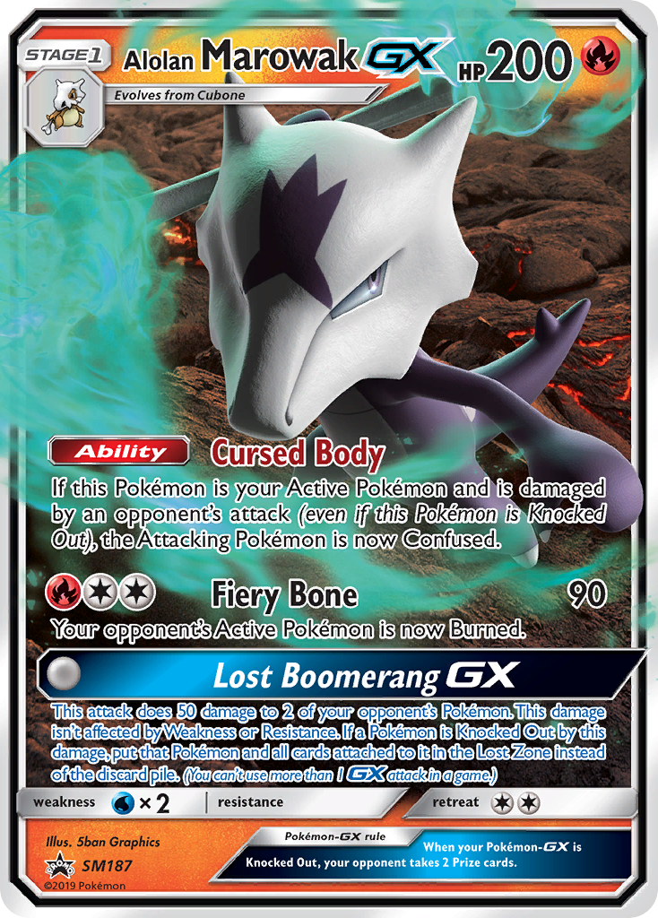 Marowak de Alola GX (SM187) [Sol y Luna: Baraja de Estrellas Negras]