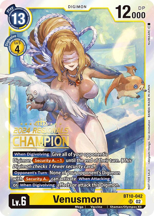 Venusmon [BT10-042] (Champion Régional 2024) [Xros Encounter]