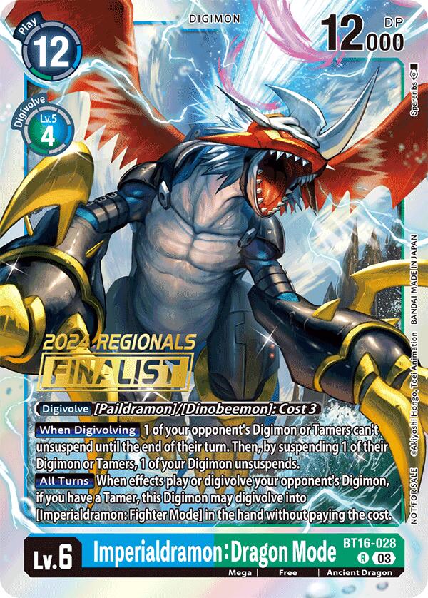 Imperialdramon: Dragon Mode [BT16-028] (Finalista Regional 2024) [Observador Principiante]