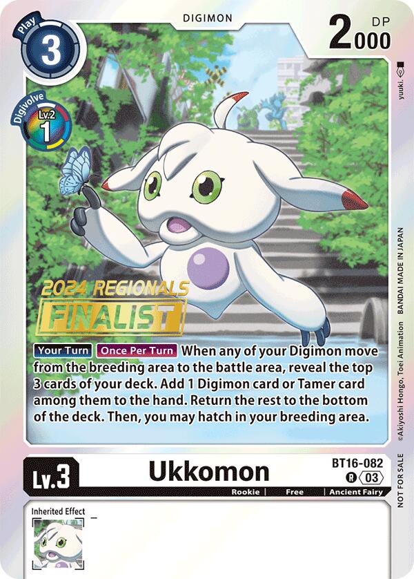 Ukkomon [BT16-082] (Finalista Regional 2024) [Observador Principiante]