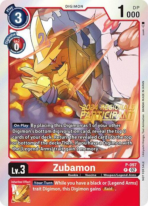 Zubamon [P-097] - P-097 (Participant aux Régionaux 2024) [Cartes promotionnelles]