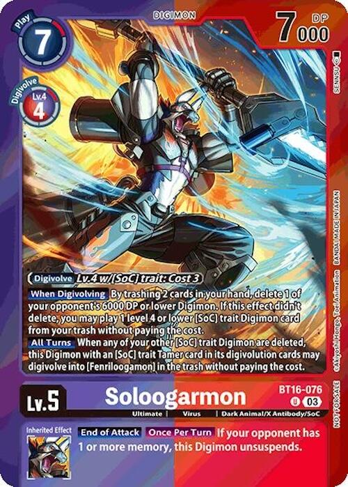 Soloogarmon [BT16-076] (Paquete de Evento 7) [Observador Principiante]