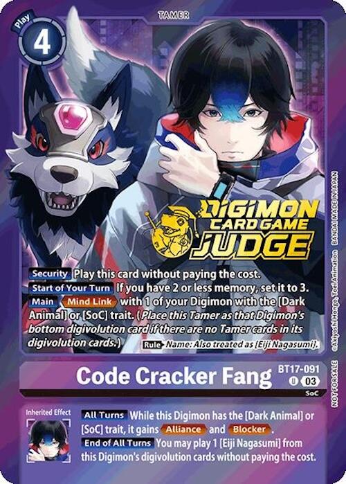Code Cracker Fang [BT17-091] (Pack de Juge 6) [Crise Secrète]