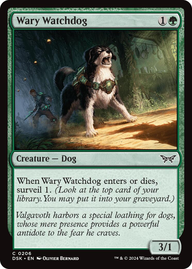 Chien de garde méfiant [Duskmourn : la Maison de l'horreur]