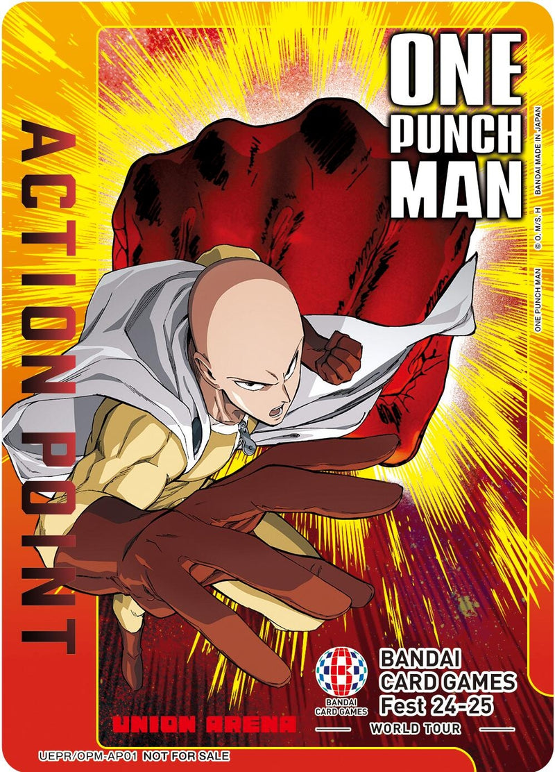 Image for Action Point Card (One Punch Man) (BANDAI Card Games Fest 23-24 World Tour) (UEPR/OPM-AP01) (UEPR) - Union Arena