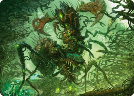 Carte d'art Déglutisseur de ciel [Phyrexia : Tout sera un — Série d'art]