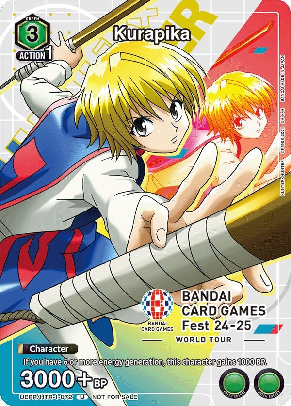 Image for Kurapika (BANDAI Card Games Fest 23-24 World Tour) (UEPR/HTR-1-072) (UEPR) - Union Arena