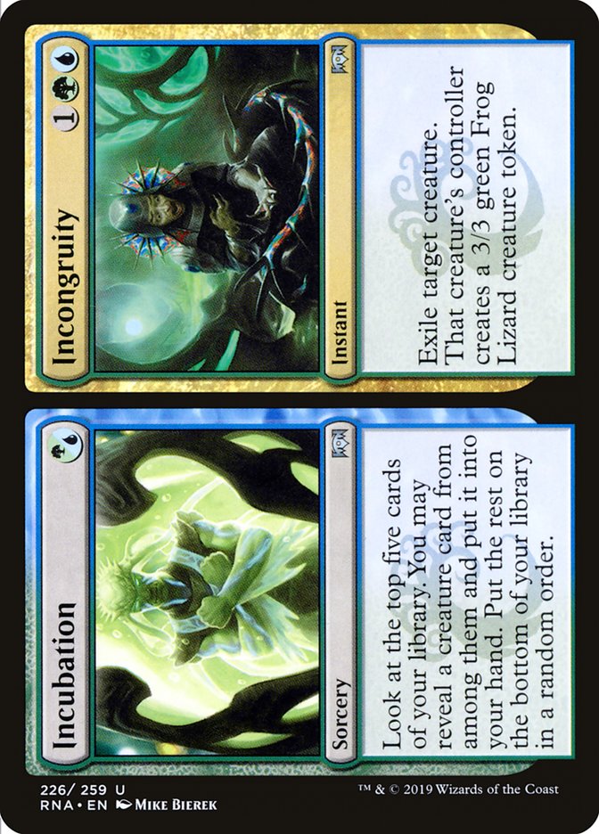 Incubation // Incongruity [Allégeance de Ravnica]