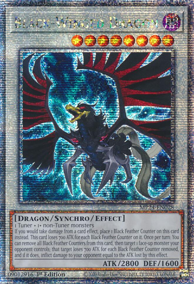 Dragon Ailé Noir [MP24-FR028] Quarter Century Secret Rare