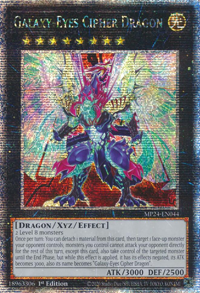 Dragon Cyberse aux Yeux Galactiques [MP24-FR044] Secret Rare Quart de Siècle