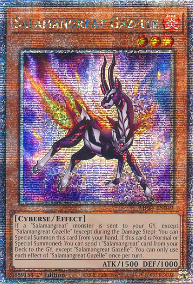 Salamangreat Gazelle [MP24-EN049] Secreta Rara de un Cuarto de Siglo