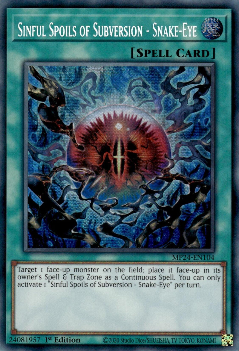 Dépouilles Infâmes de Subversion - Œil-Serpent [MP24-FR104] Prismatic Secret Rare