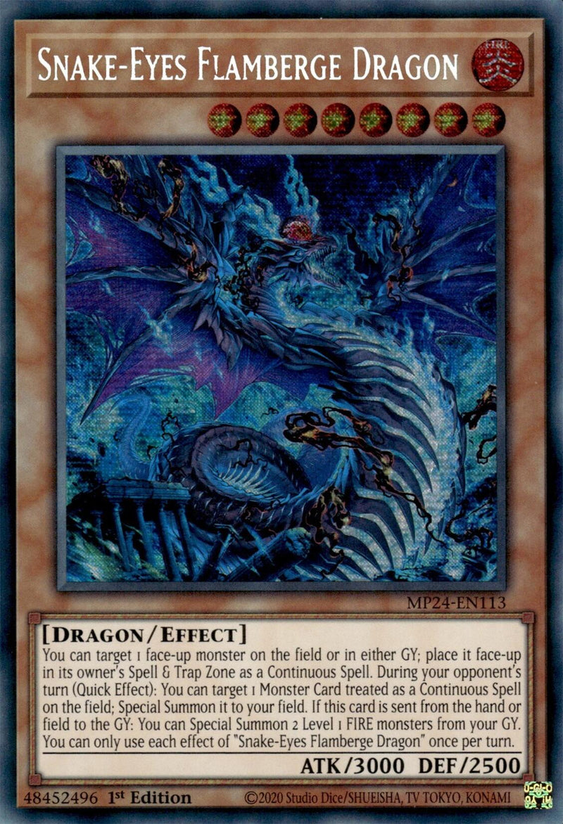 Dragon Flamberge Yeux-Serpent [MP24-FR113] Secret Rare Prismatique