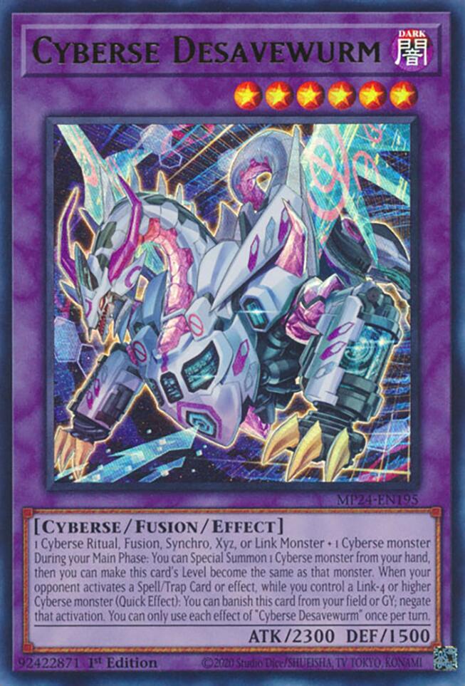 Cyberse Desavewurm [MP24-EN195] Ultra Rara