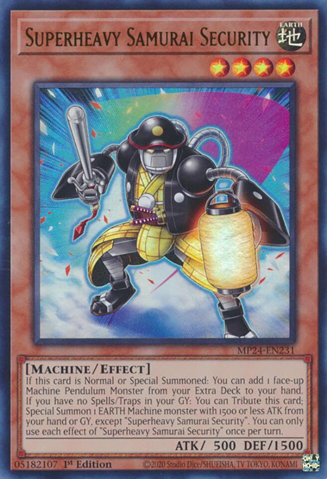 Superheavy Samurai Security [MP24-SP231] Ultra Rara