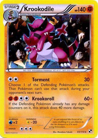 Krookodile (65/114) (Holográfica de Hielo Quebrado) [Negro y Blanco: Set Base]