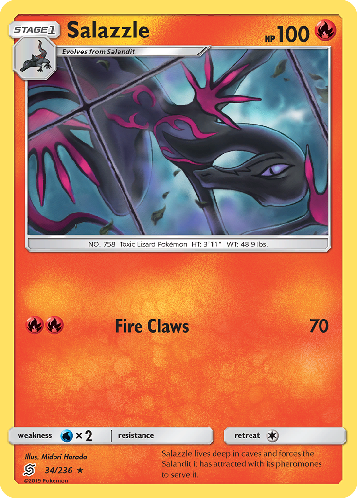 Salazzle (34/236) [Soleil et Lune : Destinées Occultes]