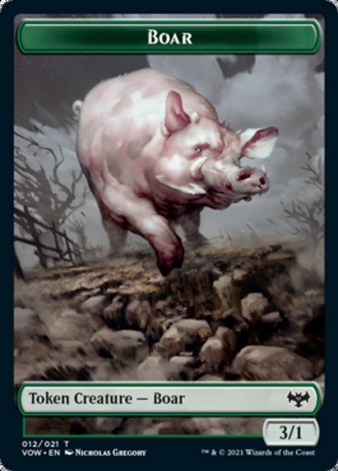 Copie // Jeton Sanglier [Jetons Innistrad: Vœu Écarlate]