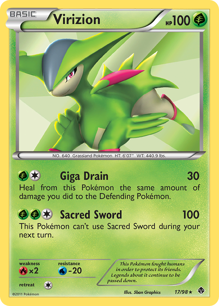 Virizion (17/98) [Negro y Blanco: Fuerzas Emergentes]