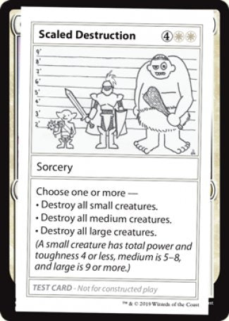 Destruction à grande échelle (Édition 2021) [Cartes de test des boosters mystères]