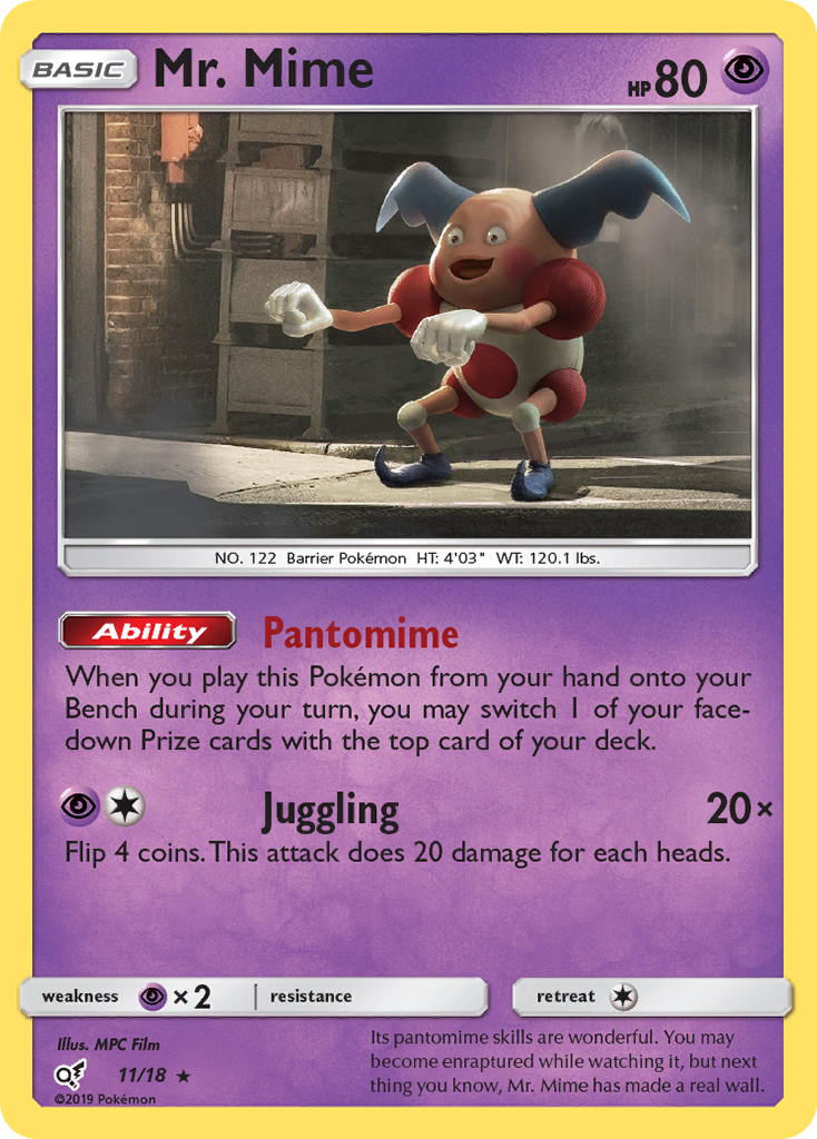 M. Mime (11/18) [Soleil et Lune : Détective Pikachu]