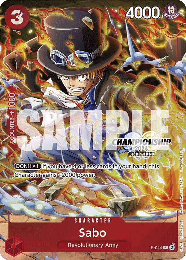 Sabo (Finaliste du pack événementiel CS 2024) [Cartes promotionnelles One Piece]