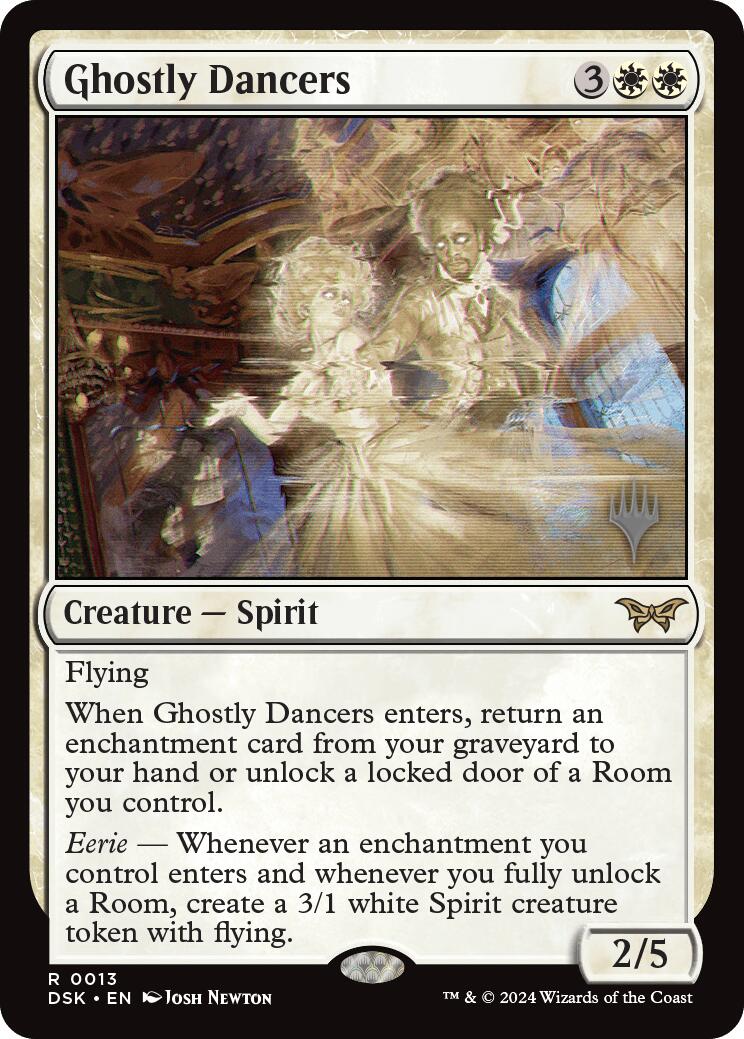 Danseurs fantomatiques (Pack promo) [Duskmourn: Promos de La Maison de l'Horreur]