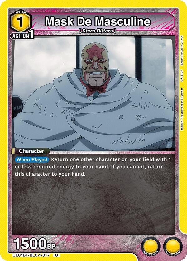 Image for Mask De Masculine (UE01BT/BLC-1-017) (UE01BT) - Union Arena