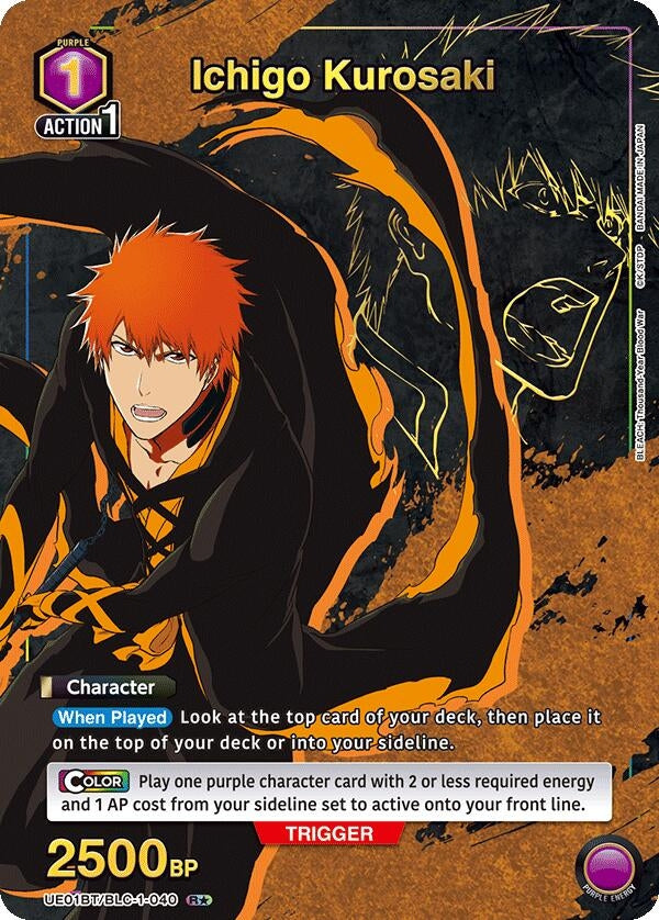 Image for Ichigo Kurosaki (040) (R*) (UE01BT/BLC-1-040) (UE01BT) - Union Arena