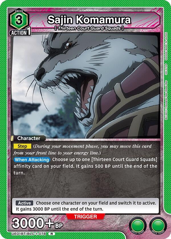 Image for Sajin Komamura (078) (UE01BT/BLC-1-078) (UE01BT) - Union Arena